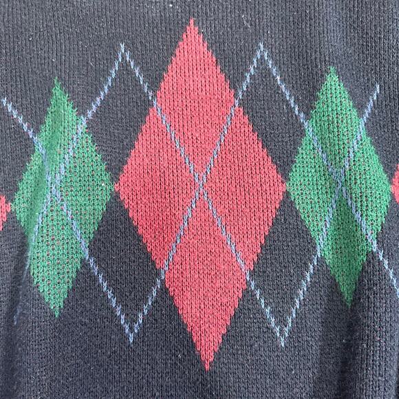Vintage Umberto Italian Argyle Sweater - Picture 5 of 6